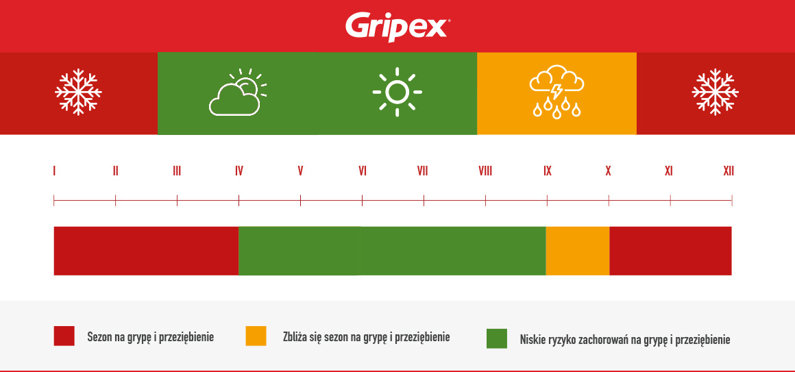 Sezonowość zachorowań na grypę i przeziębienie